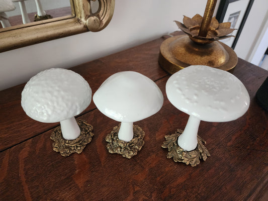 Dreamland Mushrooms on Bronze Set of 3