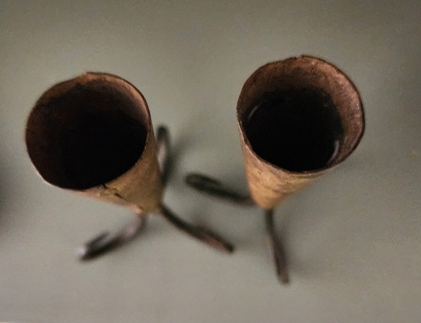 Rams Horn Style Dinner Candle Holder Set of 2