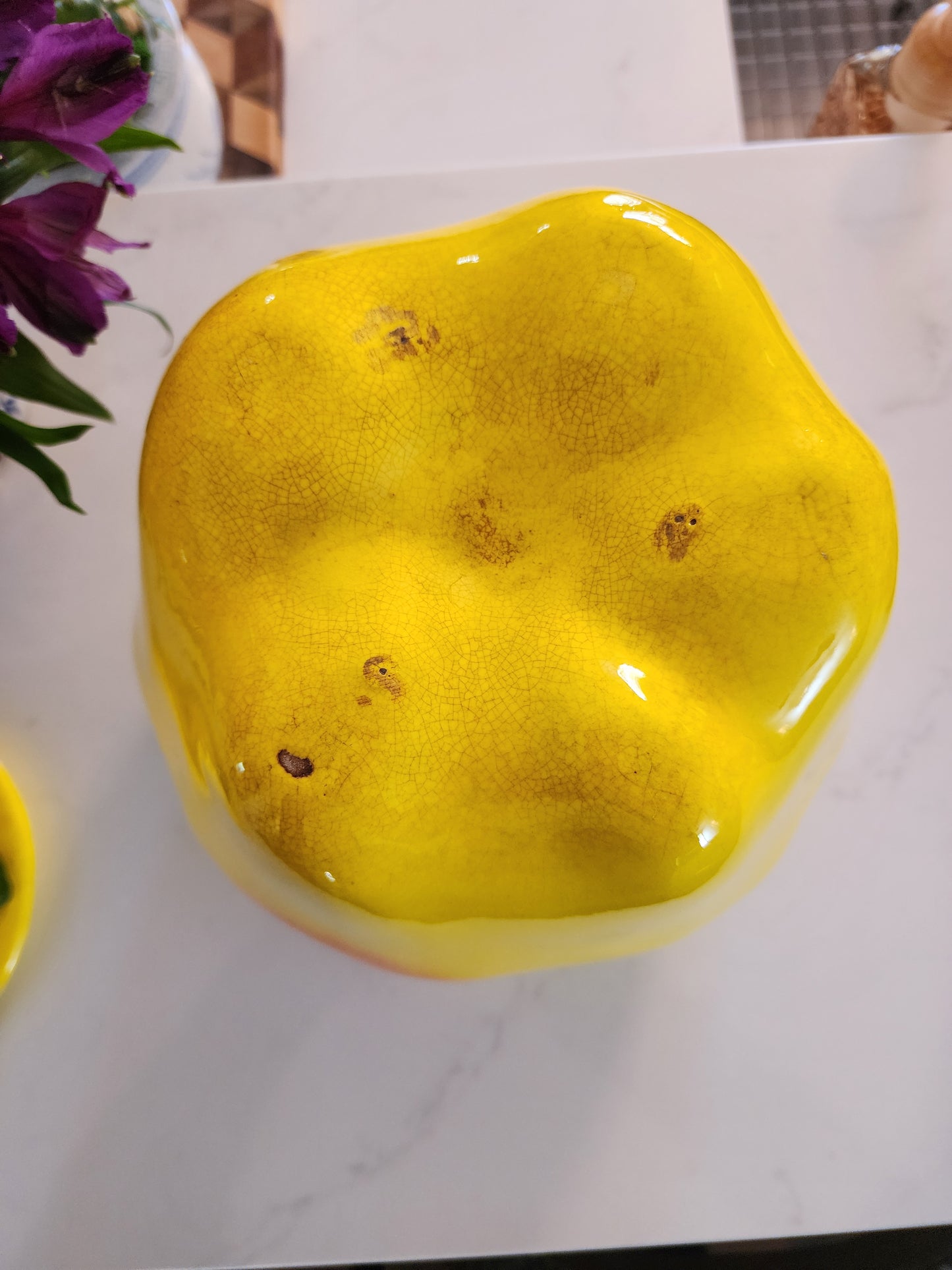 Vintage McCoy Yellow Blushing APPLE Cookie Jar
