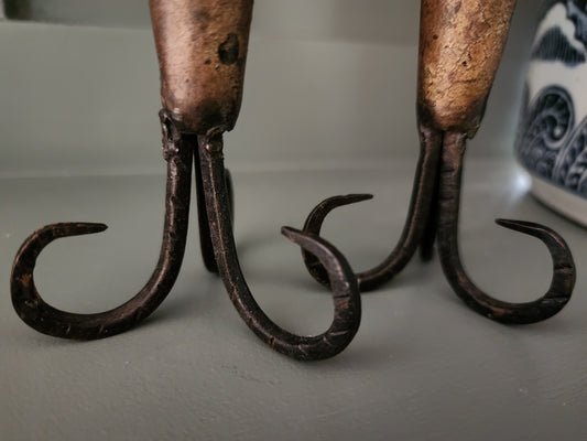 Rams Horn Style Dinner Candle Holder Set of 2