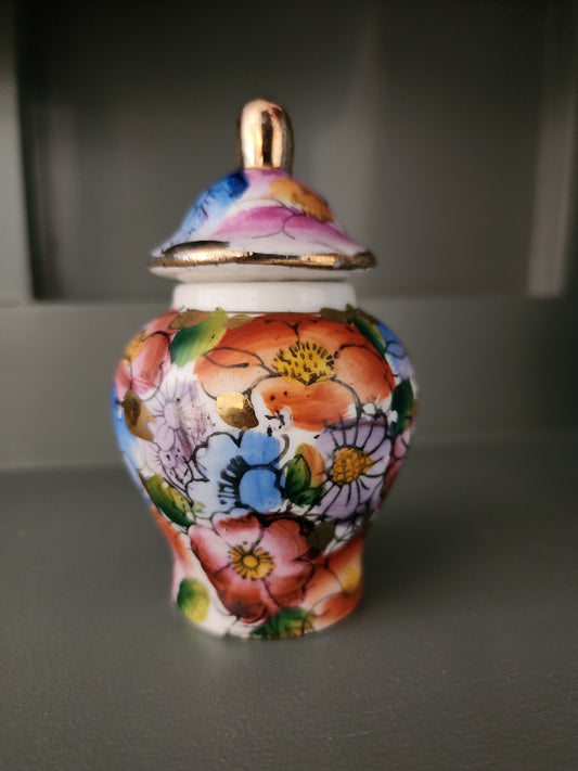 Vintage Chinese Miniature Porcelain Ginger Jar