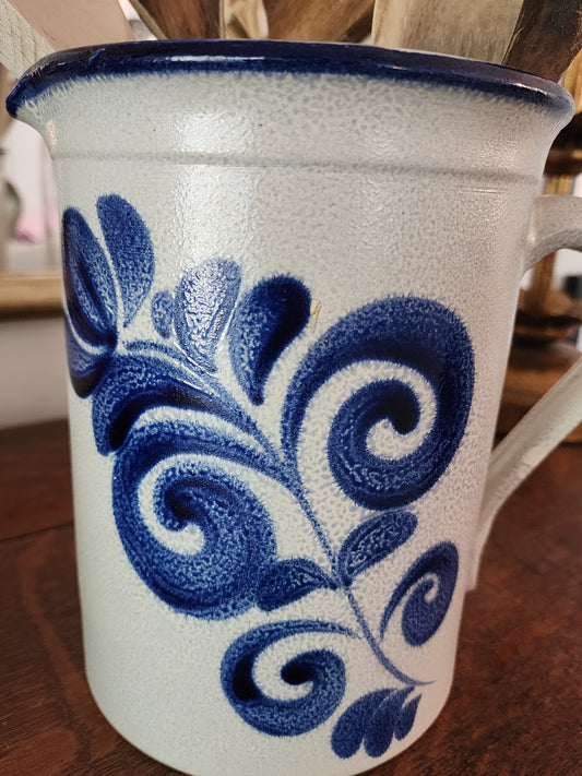 Vintage German Salt-glazed Stoneware Pitcher
