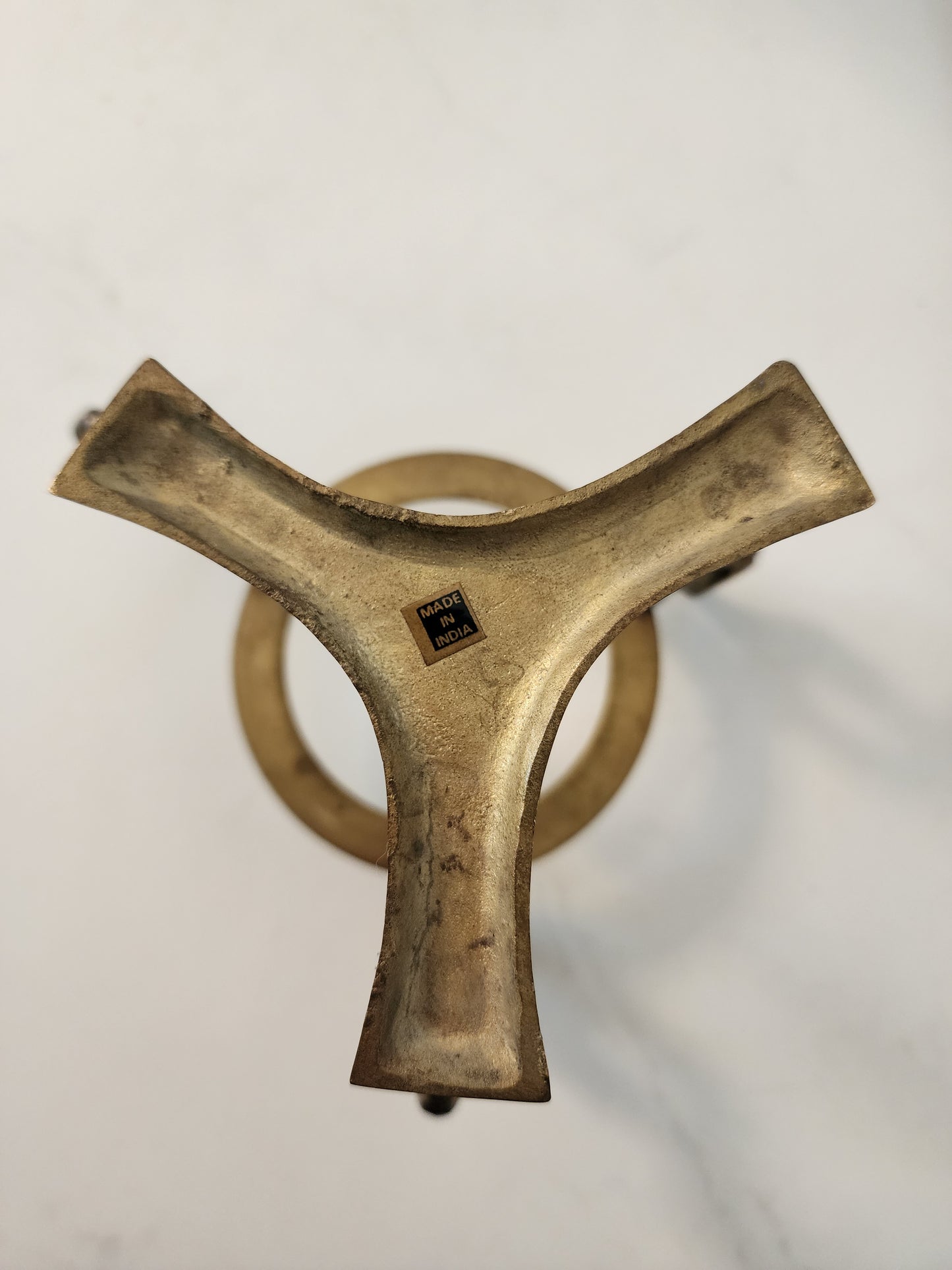 Solid Brass Mid-Century Modern 1970s Dragon Crystal Ball Orb Sphere Egg Stand