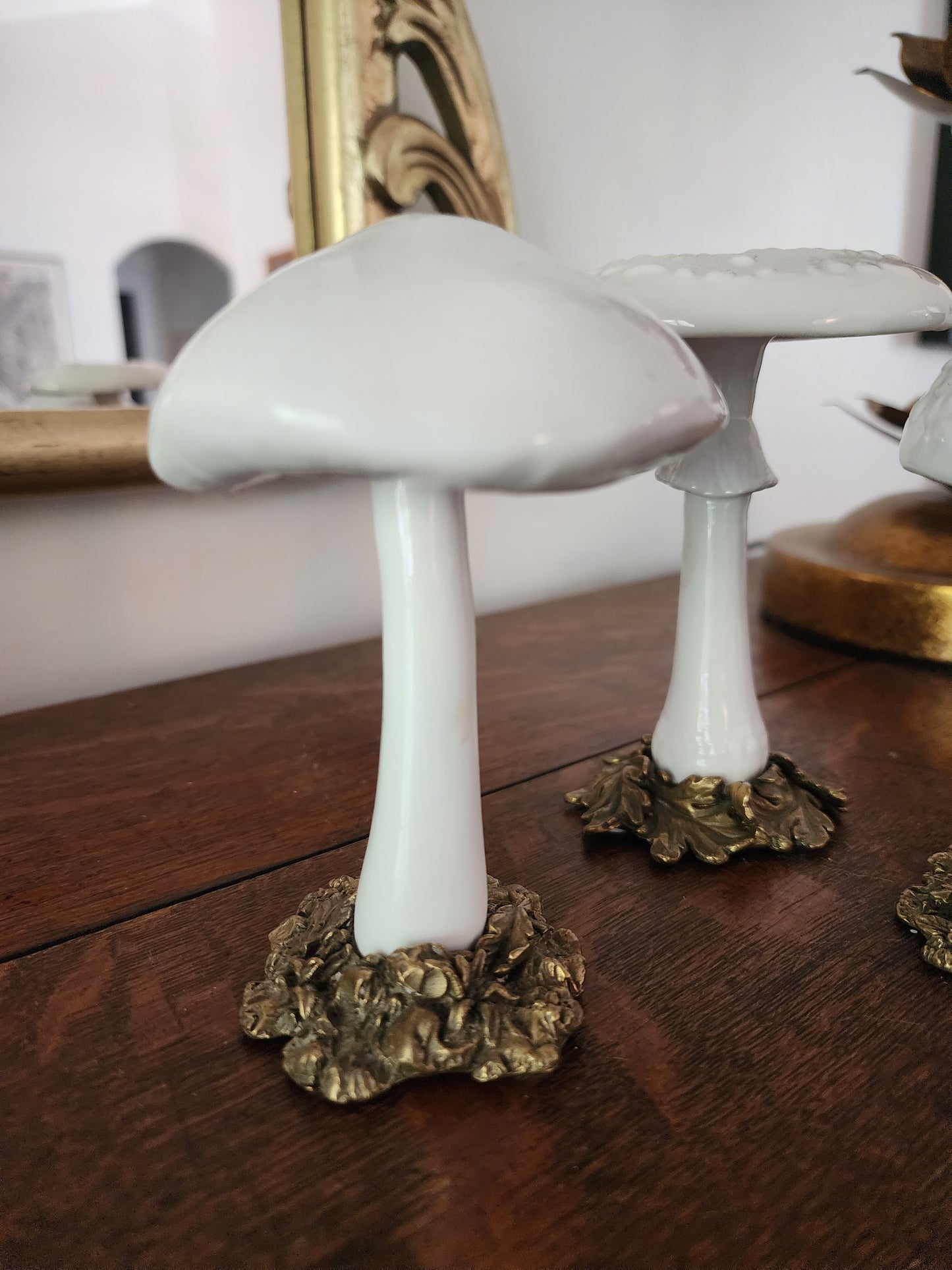 Dreamland Mushrooms on Bronze Set of 3