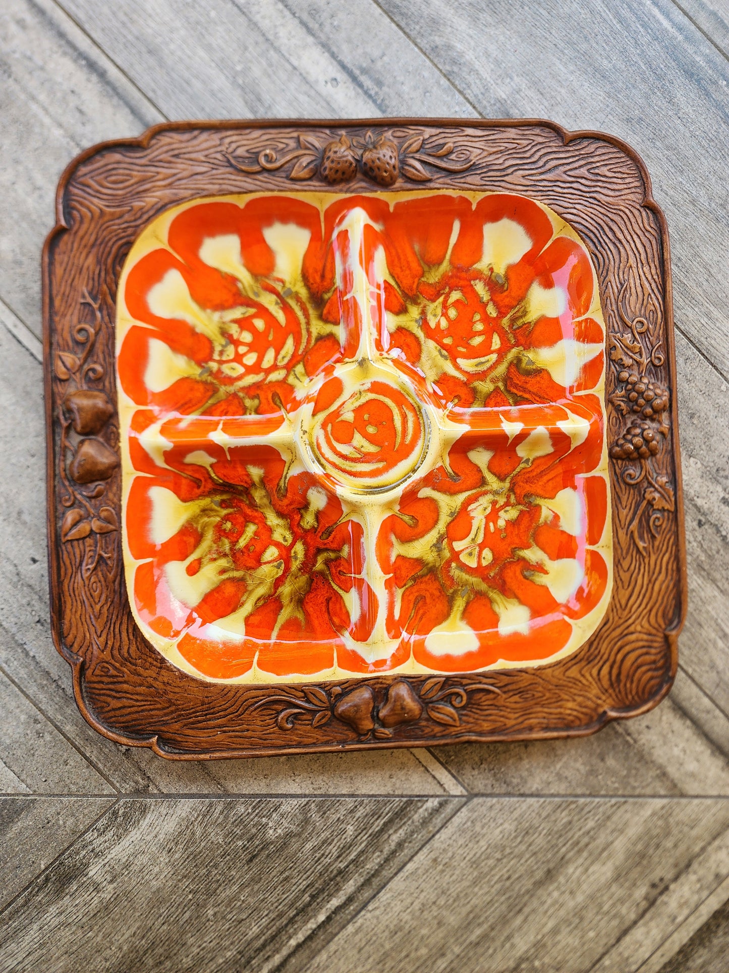 Treasure Craft divided serving platter