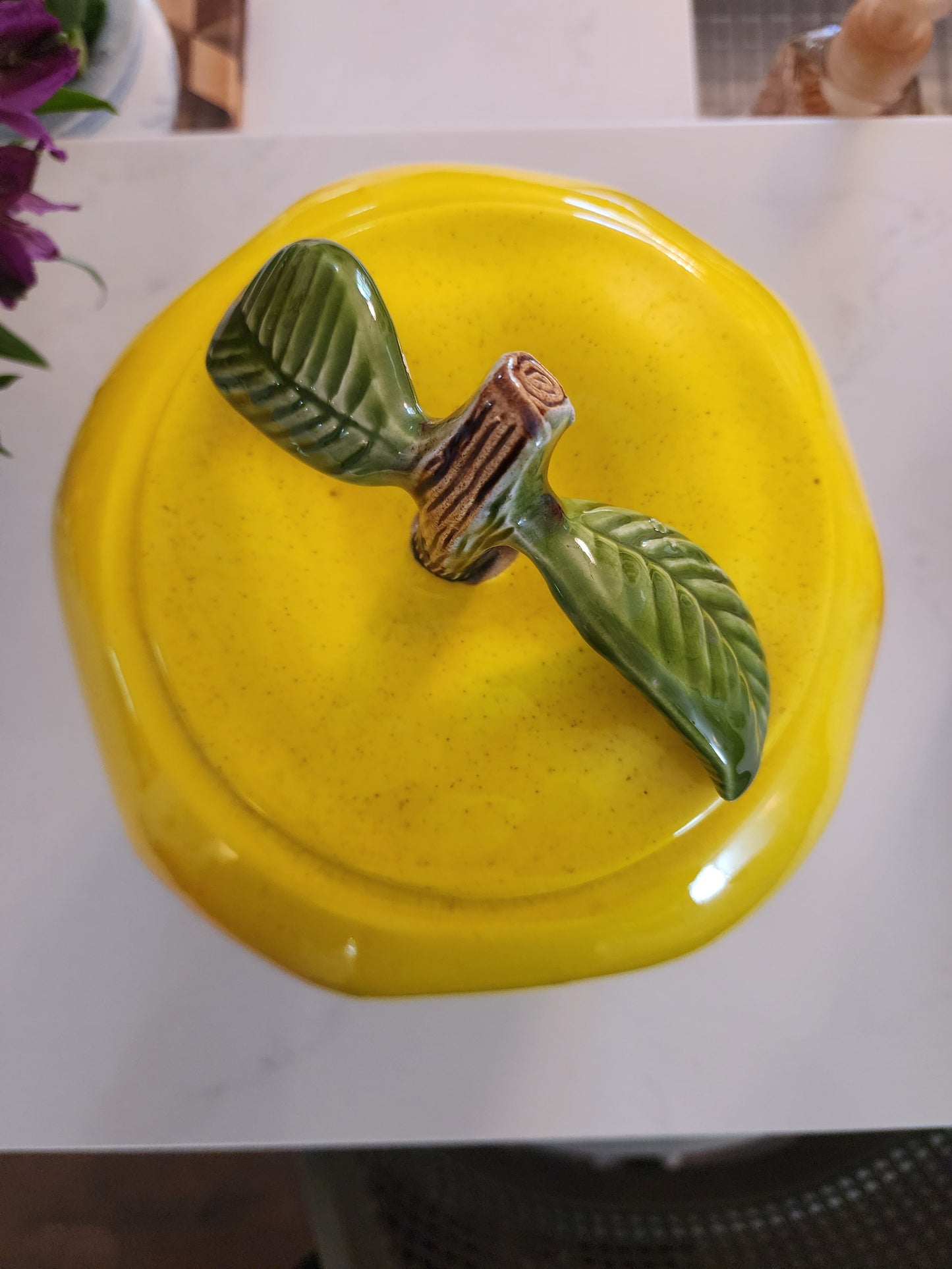 Vintage McCoy Yellow Blushing APPLE Cookie Jar