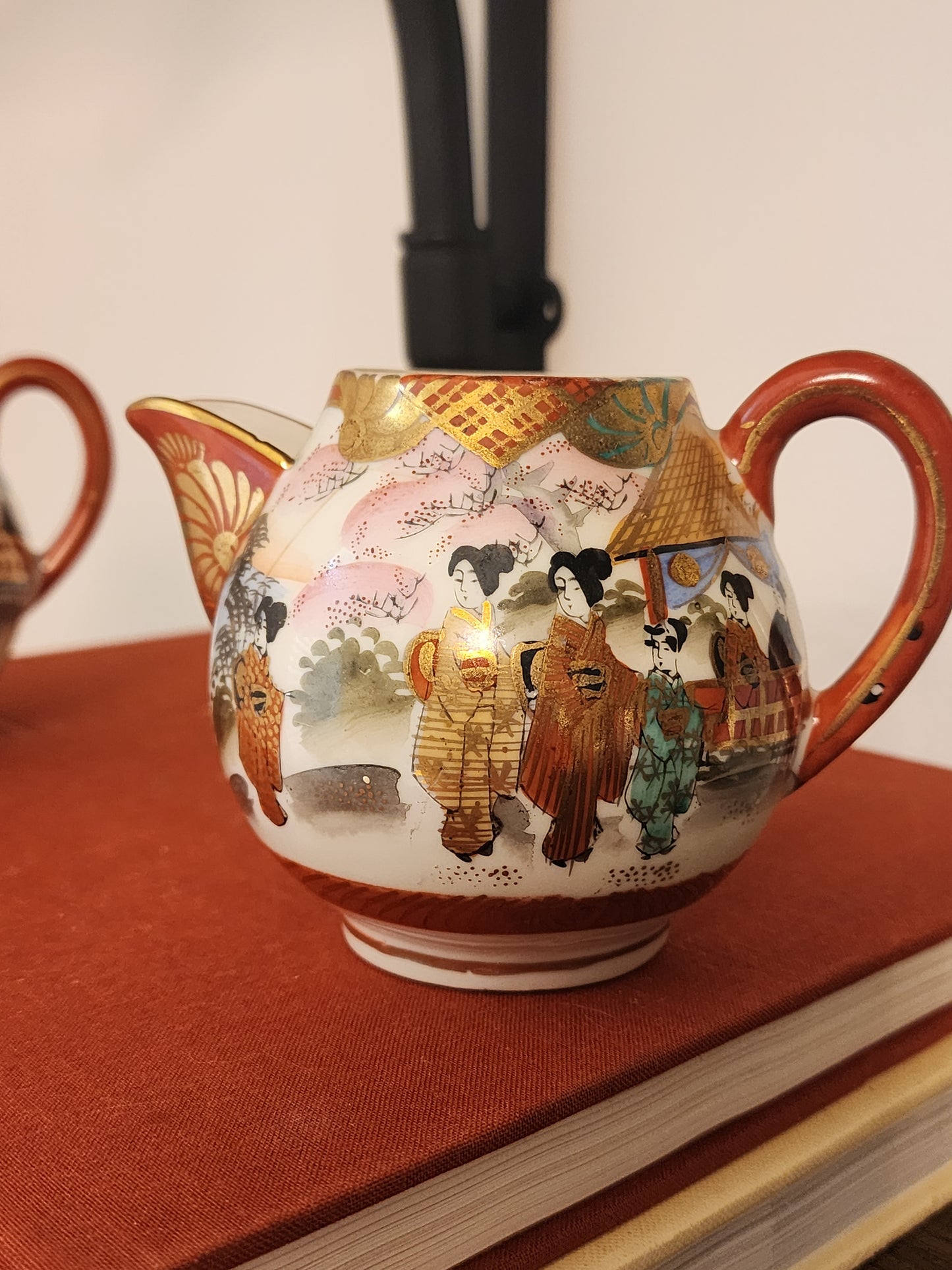 Nippon Japanese hand-painted porcelain chocolate set