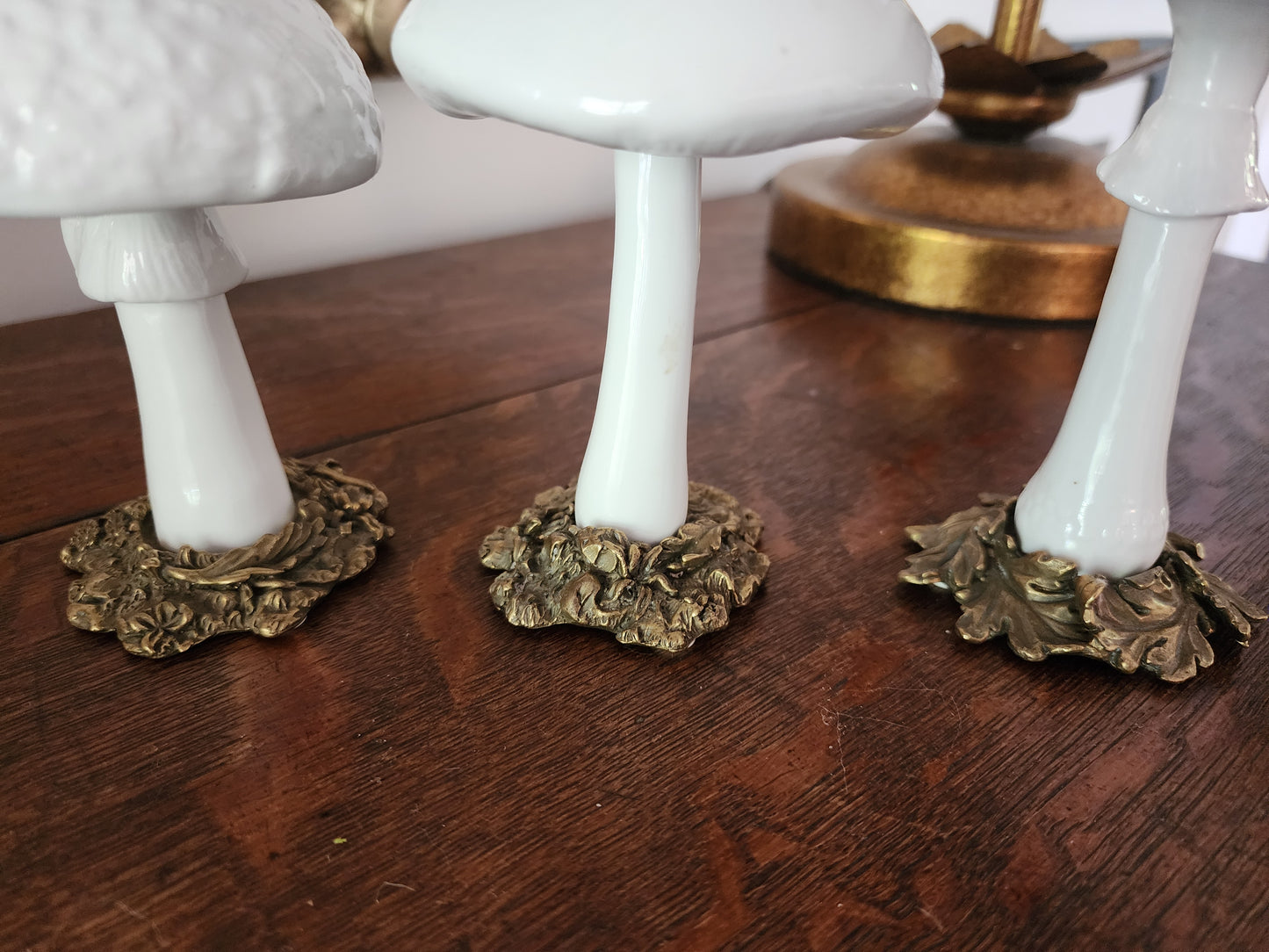 Dreamland Mushrooms on Bronze Set of 3