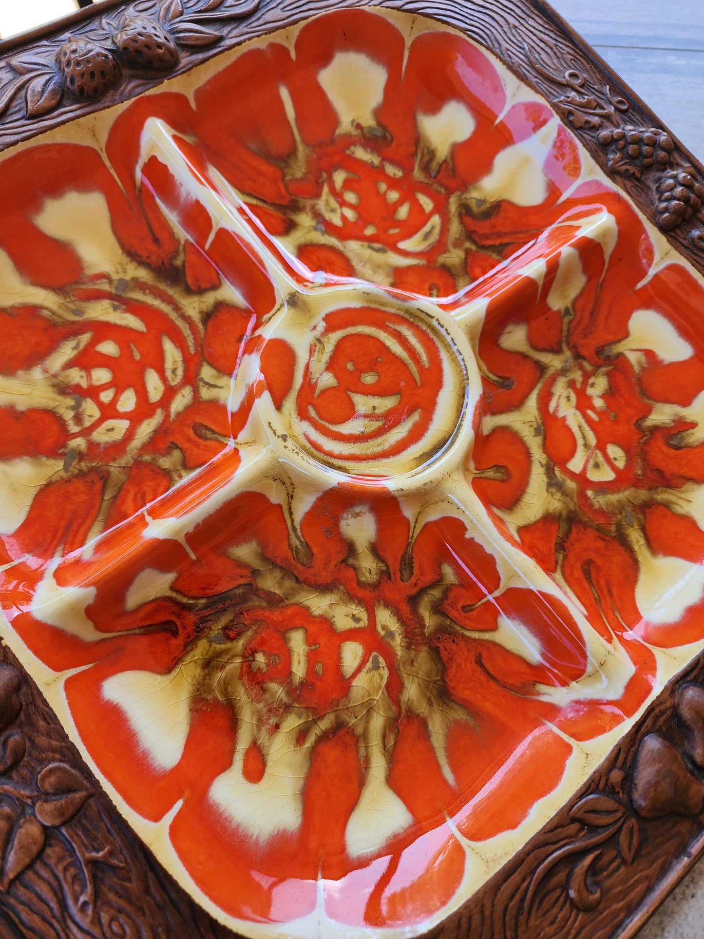 Treasure Craft divided serving platter